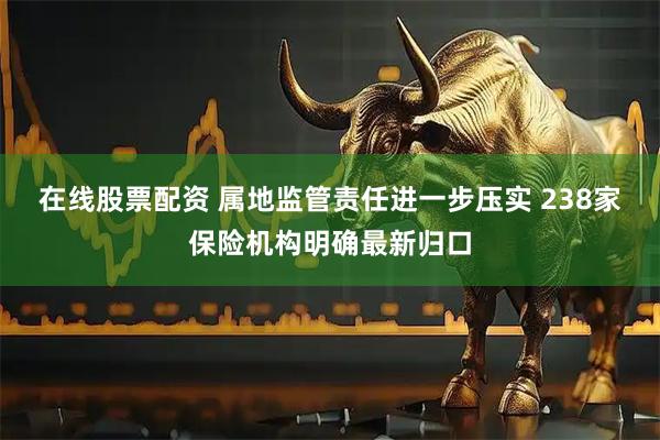 在线股票配资 属地监管责任进一步压实 238家保险机构明确最新归口